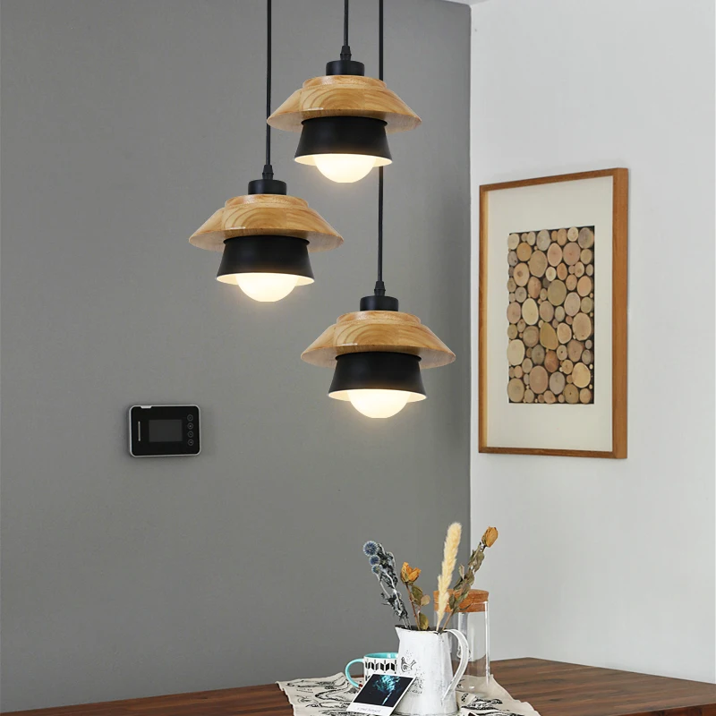 Hot Sale Wholesale Morden Hotel Business Timber Chandelier Pendant Light