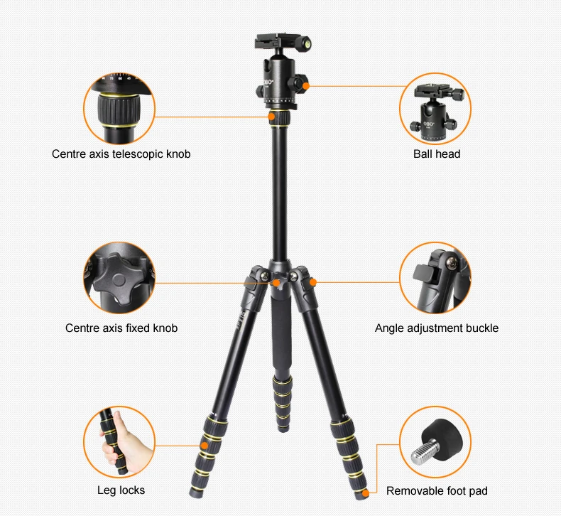 obo 铝合金材质人体模特云台三脚架