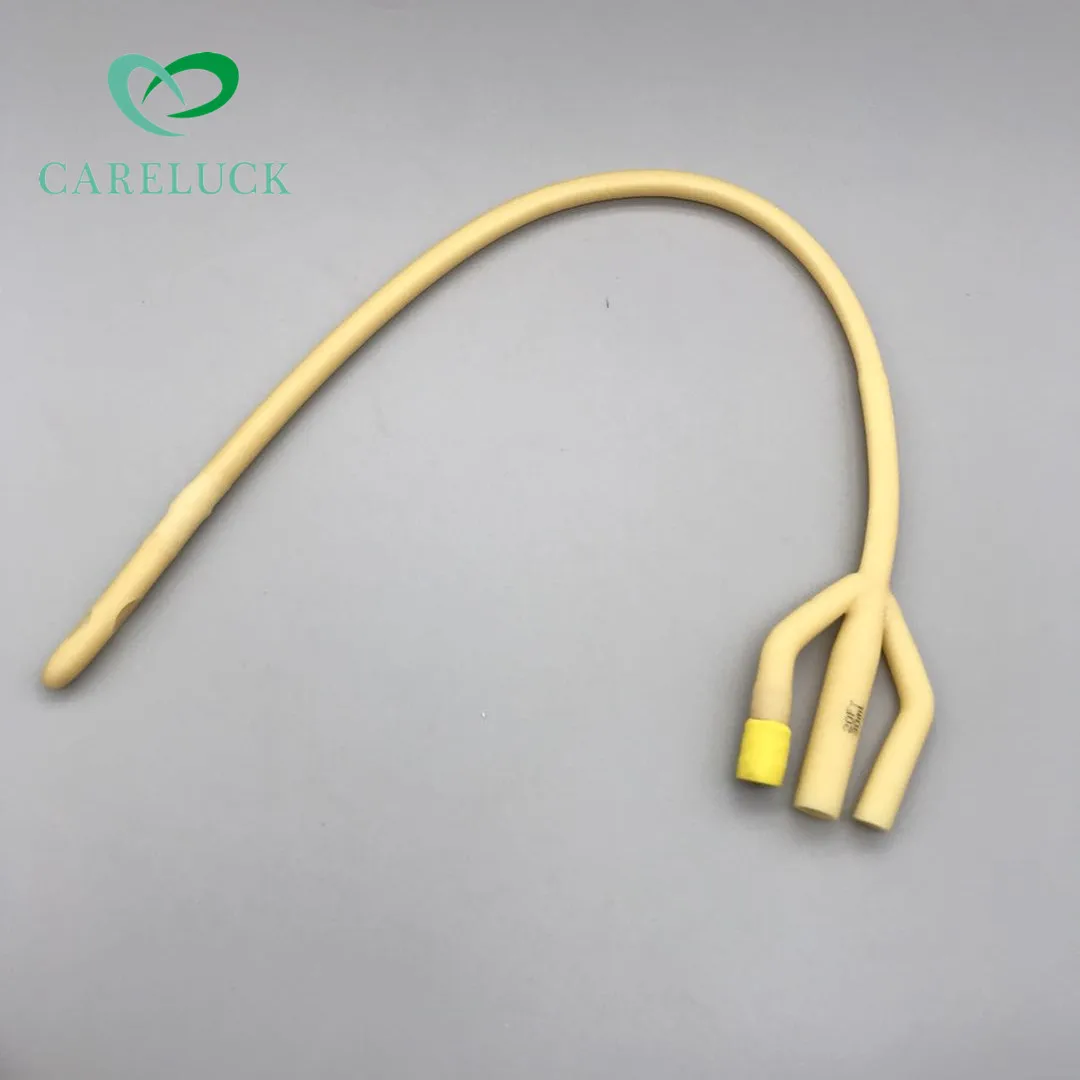 Hot Sale Urinary Catheter Foley Ch18 Urine Triple Lumen For Hospital