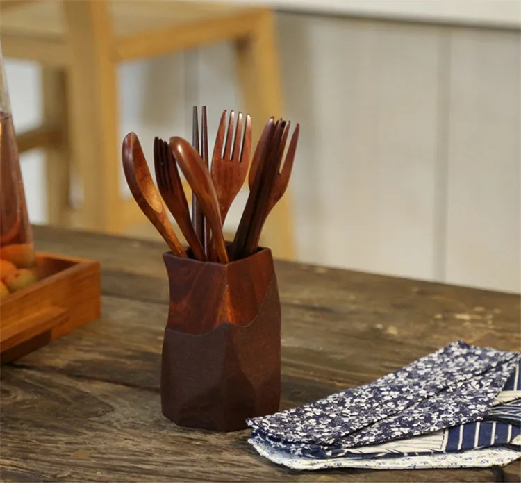 Nature Wooden Spoon Set Korean Fork And Spoon Set Buy Wooden Spoon