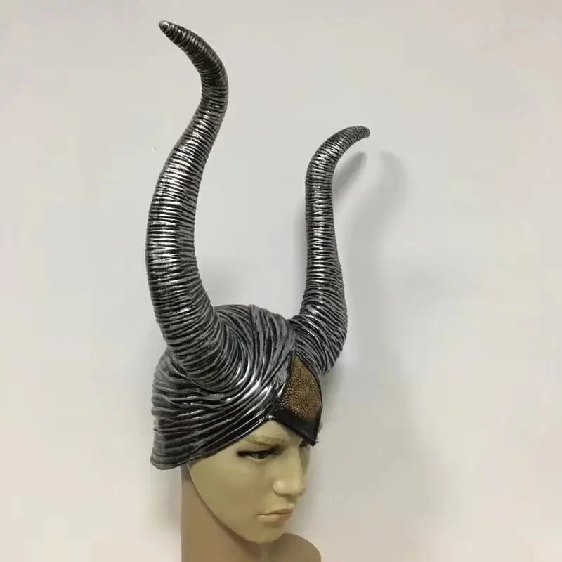 Latex Maleficent Cosplay Fairy Horn Of Maleficent Black Devil's Horn