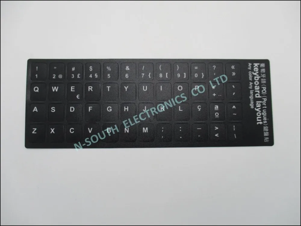 REPLACEMENT PORTUGUESE PT-PT KEYBOARD STICKER KEY LAPTOP BLACK 11x13mm