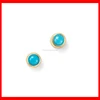 2016 Chrismas jewelry cheap wholesale 4,6,8mm tiny turquoise dots stud earring