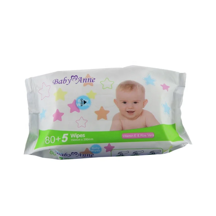 
Custom Biodegradable Hygenic Antibacterial Clean Disinfectant Hand Wet Wipe 80pcs 