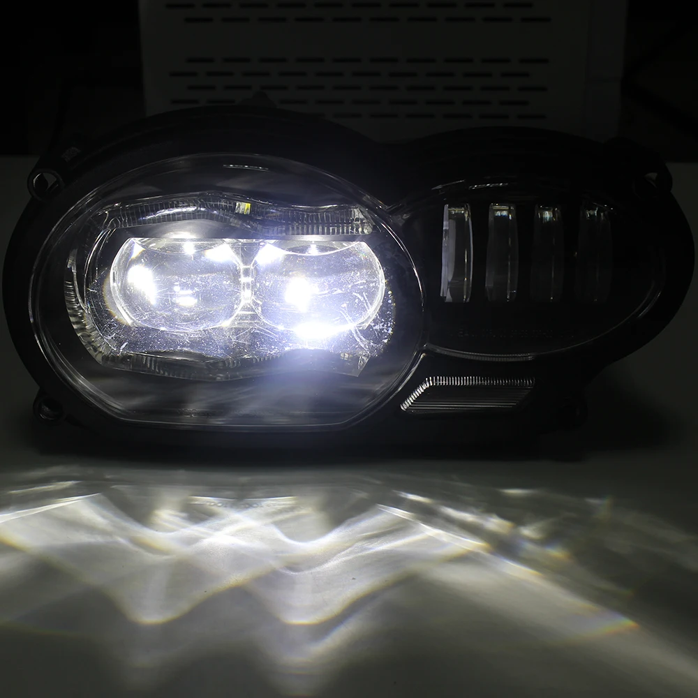 Motorcycle LED Headlight DRL Compatible with R1200GS R 1200 GS ADV R1200GS LC 2004-2012 ( fit Oil Cooler)