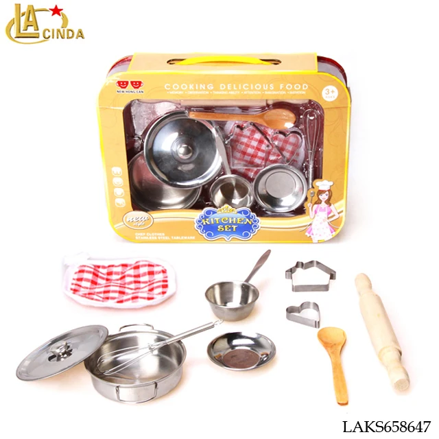 metal toy kitchen set