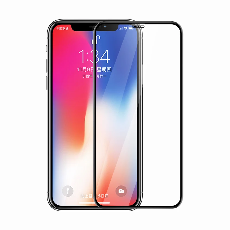 

factory price quality 9H 2.5D full cover tempered glass mobile phone screen protector for iphone 6 7 8 plus x xs max xr