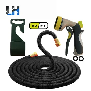 Image of HEAVY DUTY 50 Feet flexible Expandable garden Hose Set