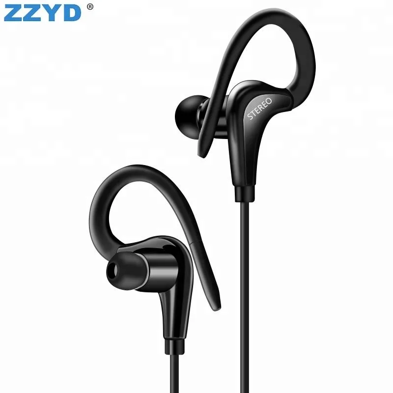 ZZYD 3.5mm Sport Earphone Bass Music Headset Stereo Hands free With Mic Earbuds Headphone For Samsung