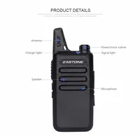

2018 New arrival UHF walkie talkie ZASTONE ZT-X6 walkie talkie 400-470MHz handheld two way radio