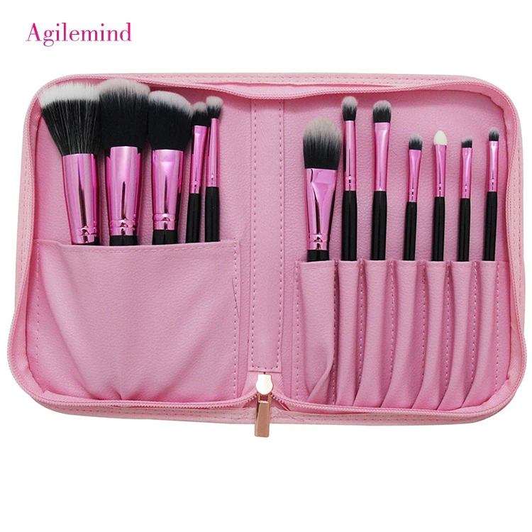 

2019 Wholesale 11 Pcs Makeup Brush Ms White Tip Makeup Brush Set, N/a