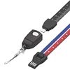New products 3 in 1 multifunction mobile phone charging usb cable lanyard with custom logo