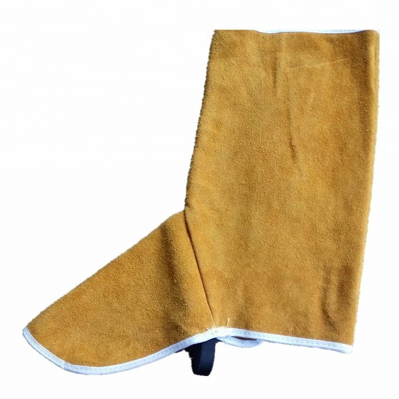 Leather Welding Boot Covers - Fire Resistant Shoe Protectors For Welders (1 Pair, Adjustable Velcro)