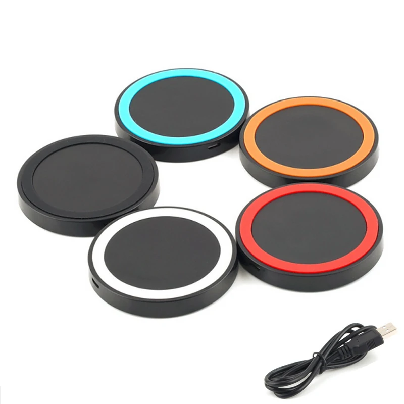 

50% off cheap price Qi wireless charger for iphone Xs Max , Promotion gift cheap wireless charger pad, Black/white/pink/red/green/ blue/orange