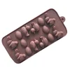 Easter Silicone Cake Mold Sugarcraft Fondant Mold Bunny Egg Mold Jelly Biscuit Baking Tools