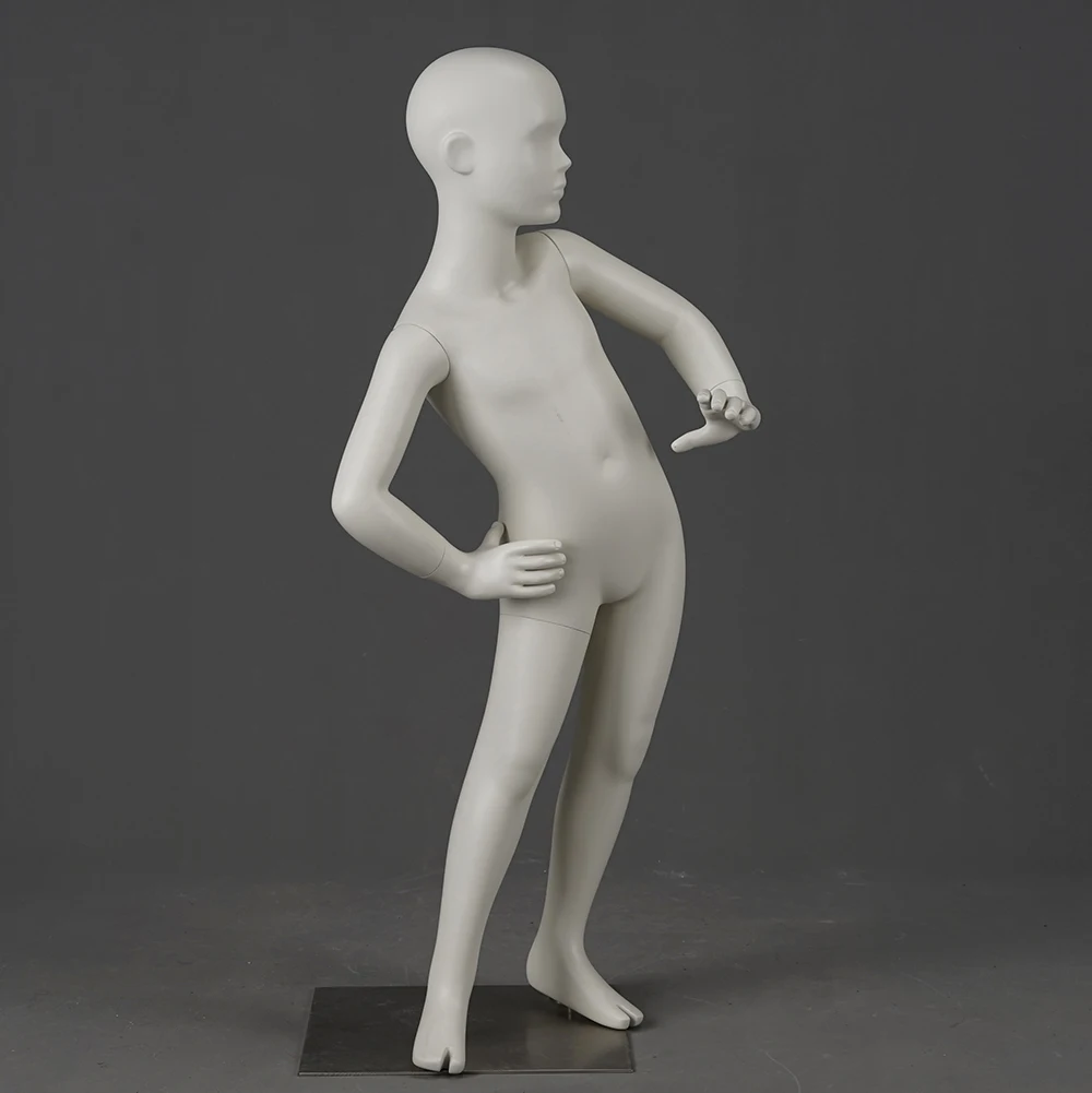 Child Boy Fiberglass Realistic Mannequin Dress Form Display KM5 53" Tall 