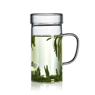 

300ml high borosilicate heat resistant glass tea cup with filter