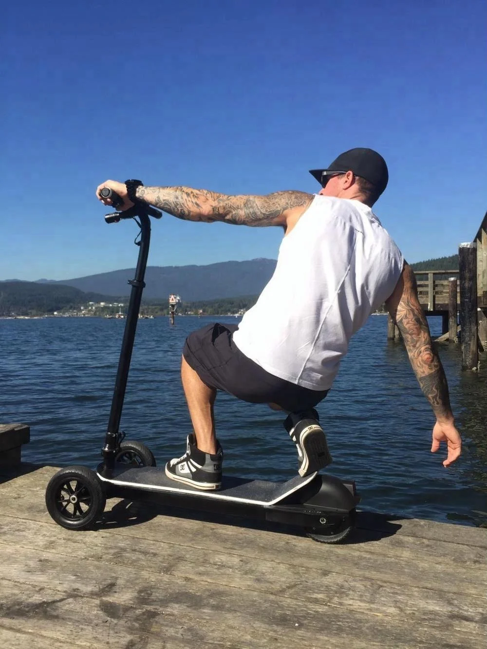 Eswing High Speed Golf Board Electric Mobility Scooter With 3 Wide