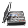 8 channel 1AUX 2x550w 4ohm powered mixer professional audio amplifier with DSP module effect processor MP3 USB PMF8