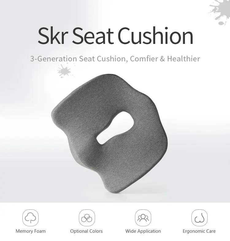 Foldable Shock Absorbing Coccyx Orthopedic Car Driver Luxury Cushions Driver Car Seat Cushion For Back Pain