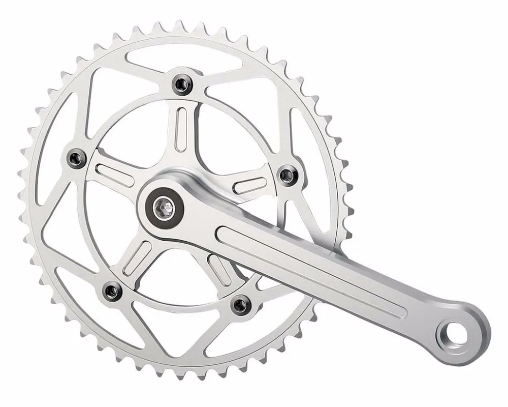 Bicycle Alloy Crankset For Fixed Gear Bicycle With Cnc Chain Ring And