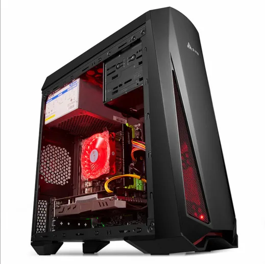 

2018 computer host for desktop PC with graphic card GTX750 Ti 8G intel core i3 120GSSD, Balck