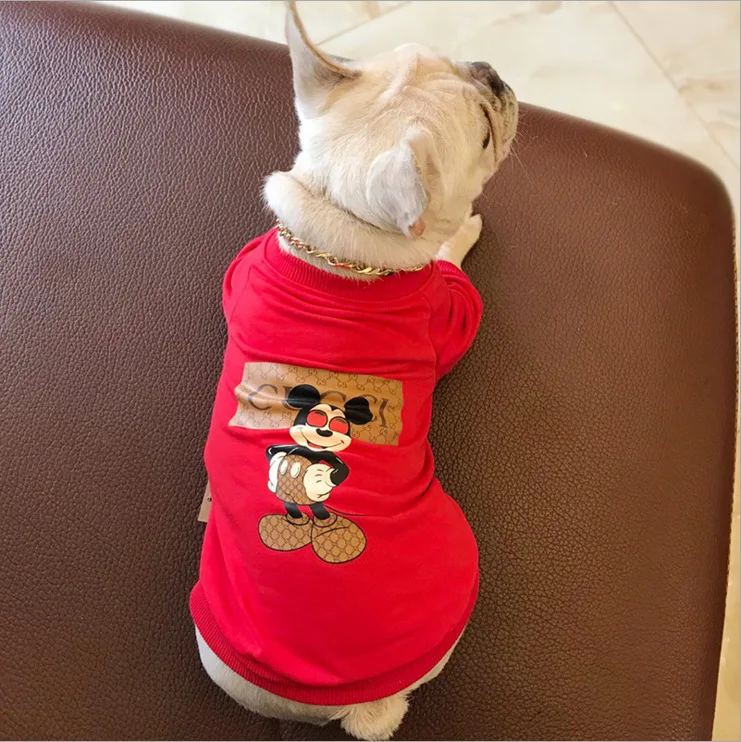 Wholesale Dog Print blank Dog Shirt Spring Pet Dog Clothes Summer