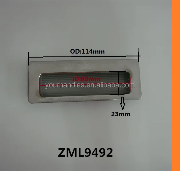 White Recessed Flush Pull Handle,Plastic Kitchen Handles