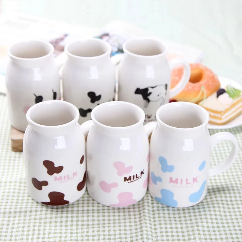 

high quality creative ceramic funny shaped coffee milk tea mug with handgrip