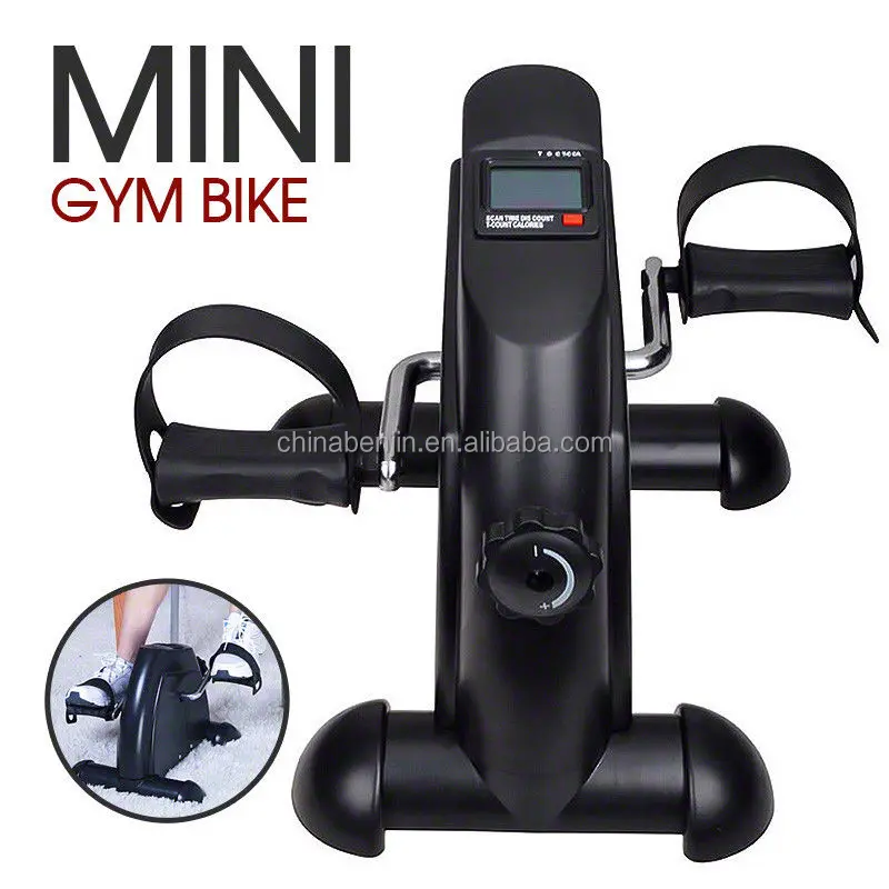 

Desk Bike Foot Pedal Exerciser Mini Exercise Bike For Elderly Arm Leg Rehabilitation Hometrainer, Black and grey