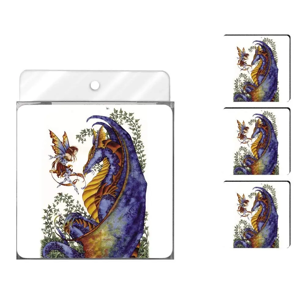 Fantasy Attitude Blue Dragon and Fairy 20-Ounce Tree-Free Greetings XM27581 Amy Brown Artful Jumbo Mug