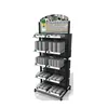 Retail store portable wheels with break display stand