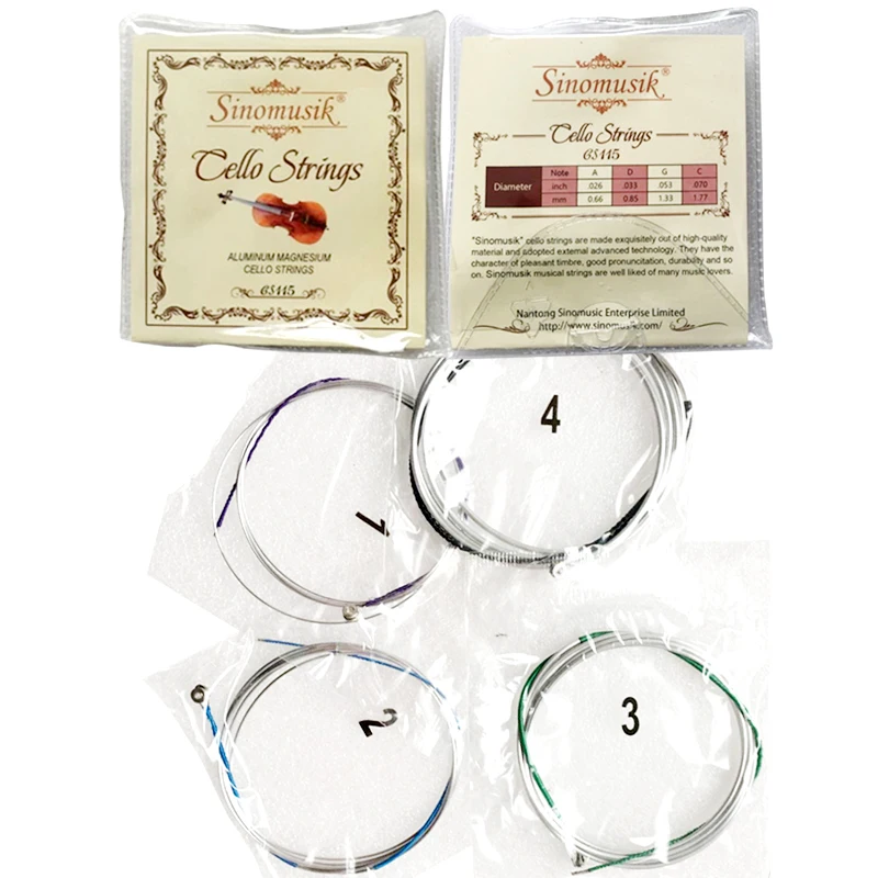 

Wholesale aluminum cello parts cello strings set