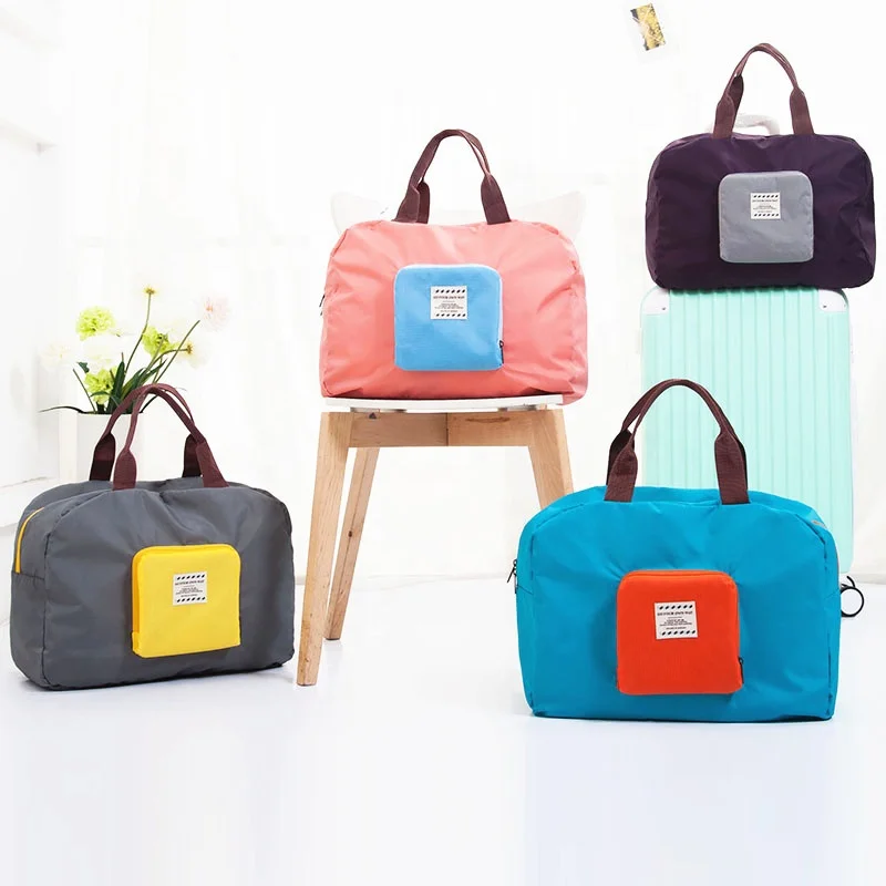 

Wholesale custom logo promotion suitcase foldable travel tote bag luggage duffel bag