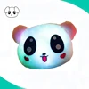 high quality custom cute led plush panda pillow cushion with LED light