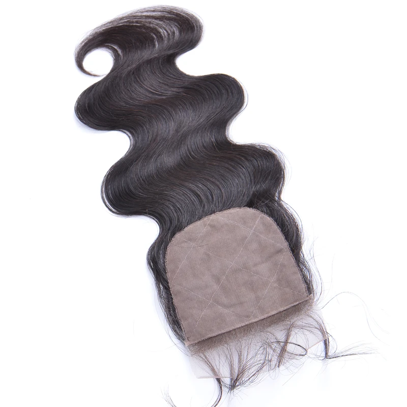 

wholesale chinese hair body wave silk base closure