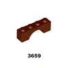 Early children educational toys Baby games blocks brick bulk 1*4 diy kits parts 1x4 Arch brick for montessori tem toys (NO.3659)