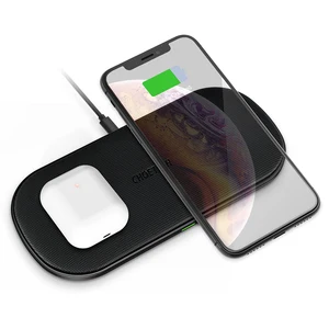 CHOETECH T535-S Cargador Inalambrico 2 in 1 QI Fast Quick Mobile Cell Phone Charging Pad Dual 10W Wireless Charger