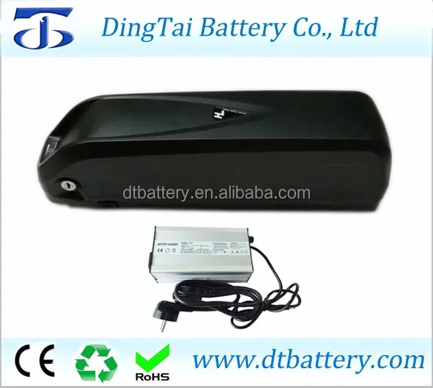 

Li-ion 36V 15Ah USB hailong down tube ebike battery, Black