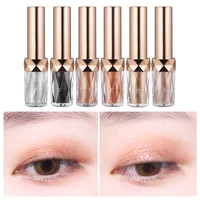 

Glitter Eyeshadow Metallic Eye Shadow Liquid Waterproof Long Lasting Eyes Makeup Cosmetics 6 Color Liquid Eye Shadow