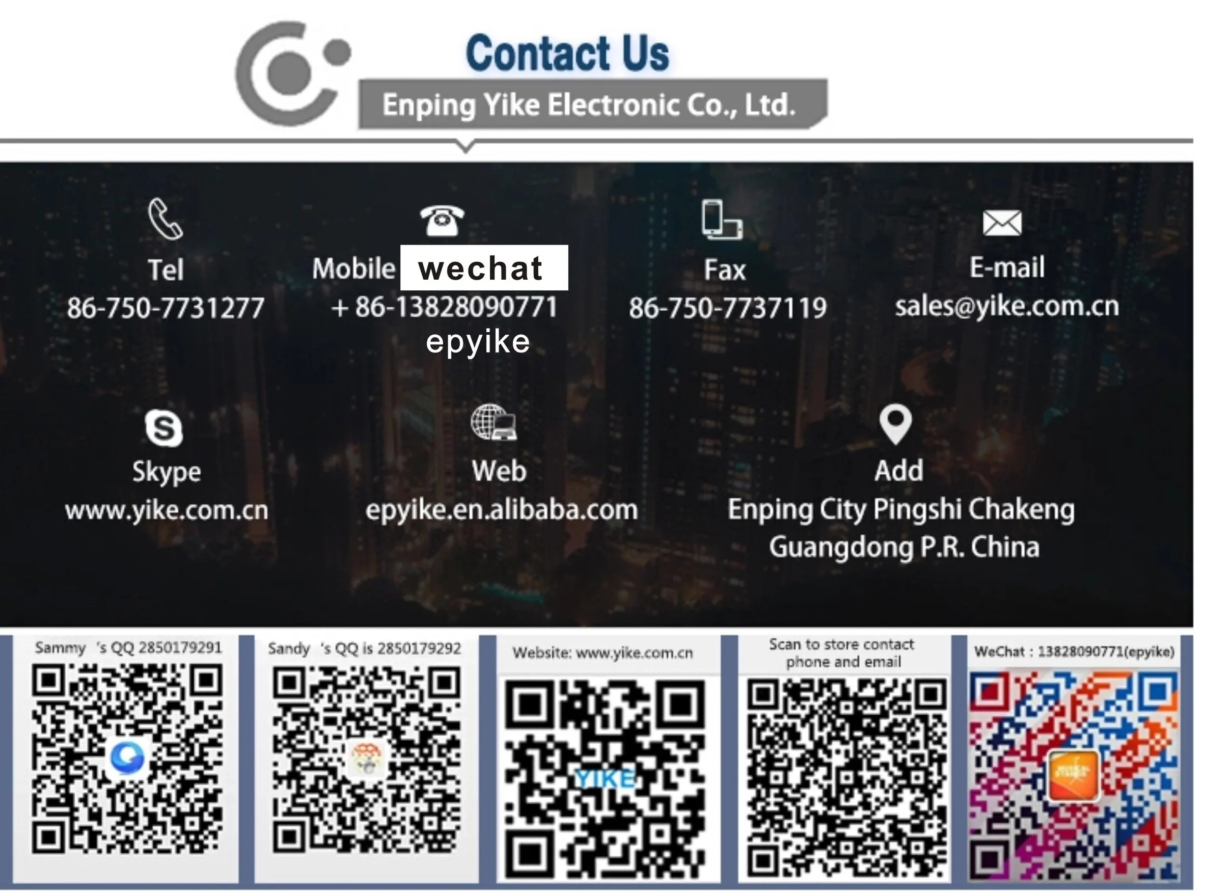 contact us