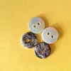 Natural japanese akoya shell button four holes for men's shirt