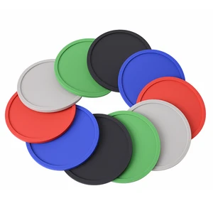 Image of wholesale new product ideas factory custom rubber soft pvc silicone cup drink coaster