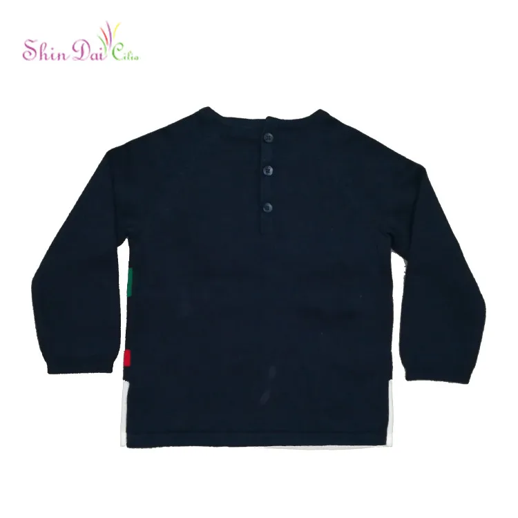 Professional Design 100% Cotton Custom Christmas Baby Pullover Sweater