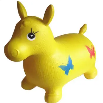 plastic bouncing horse