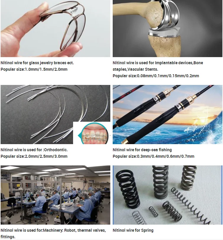 Tini01 Memory Type Shape Memory Alloy Nitinol Wire 0.17.0mm Buy