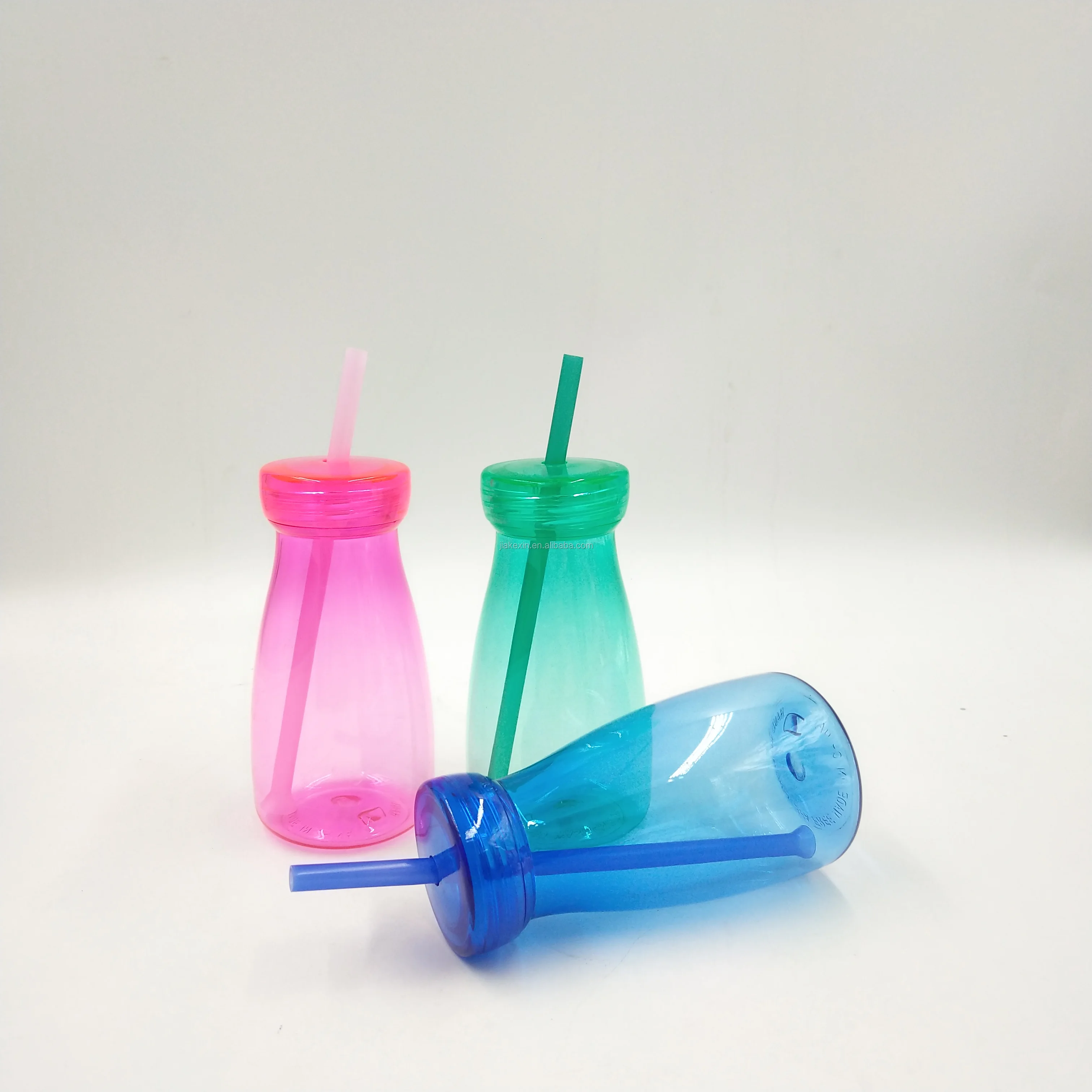 批发350毫升/500毫升 bpa 免费清除孩子塑料果汁奶瓶