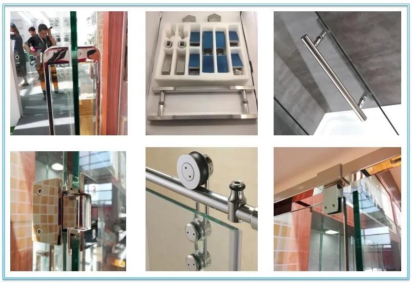 Best Cheap Easy Install gym bathroom glass shower partition