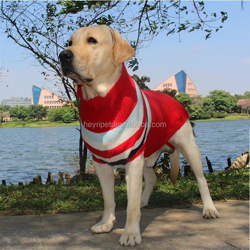 New Pet Puppy Clothes Labrador Golden Hair Knitted Sweater English Wind