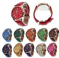 

11 Colors 2019 Fashion Ladies Watches Roman Numerals Geneva Brand Leather Analog Quartz Women Casual Relogio Wristwatch